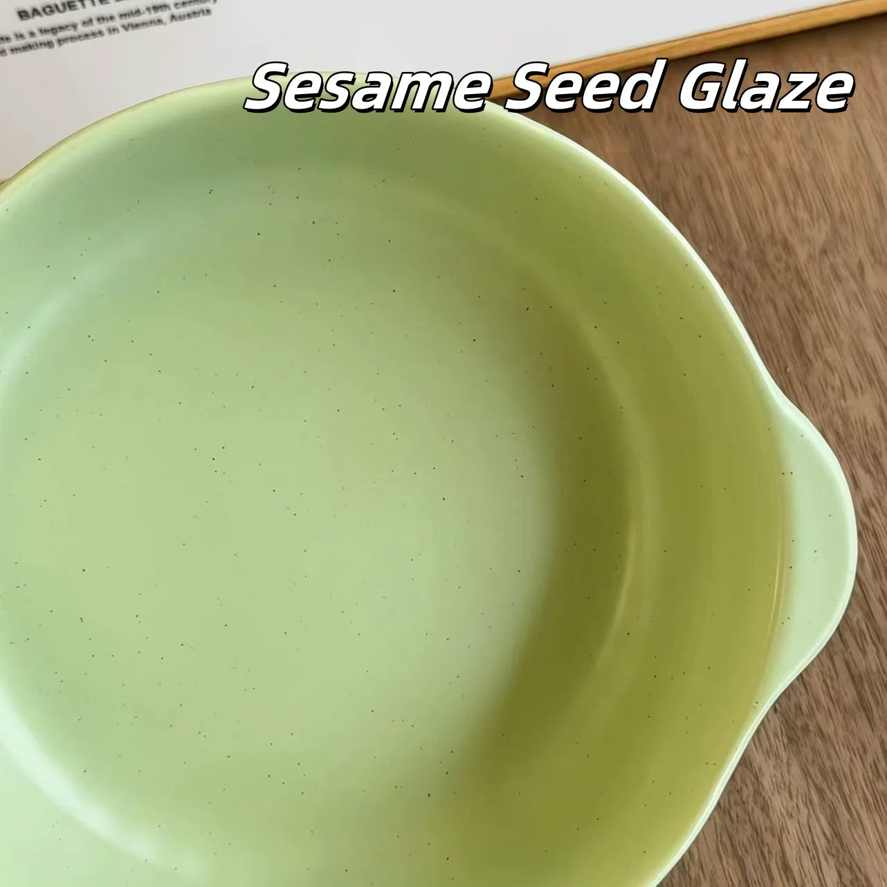 Dual-Handle Ceramic Bowl